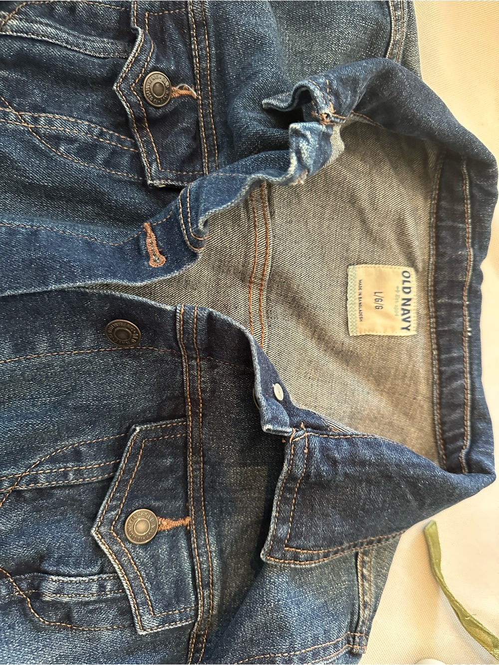 Old Navy Blue Denim Jacket with Button Front